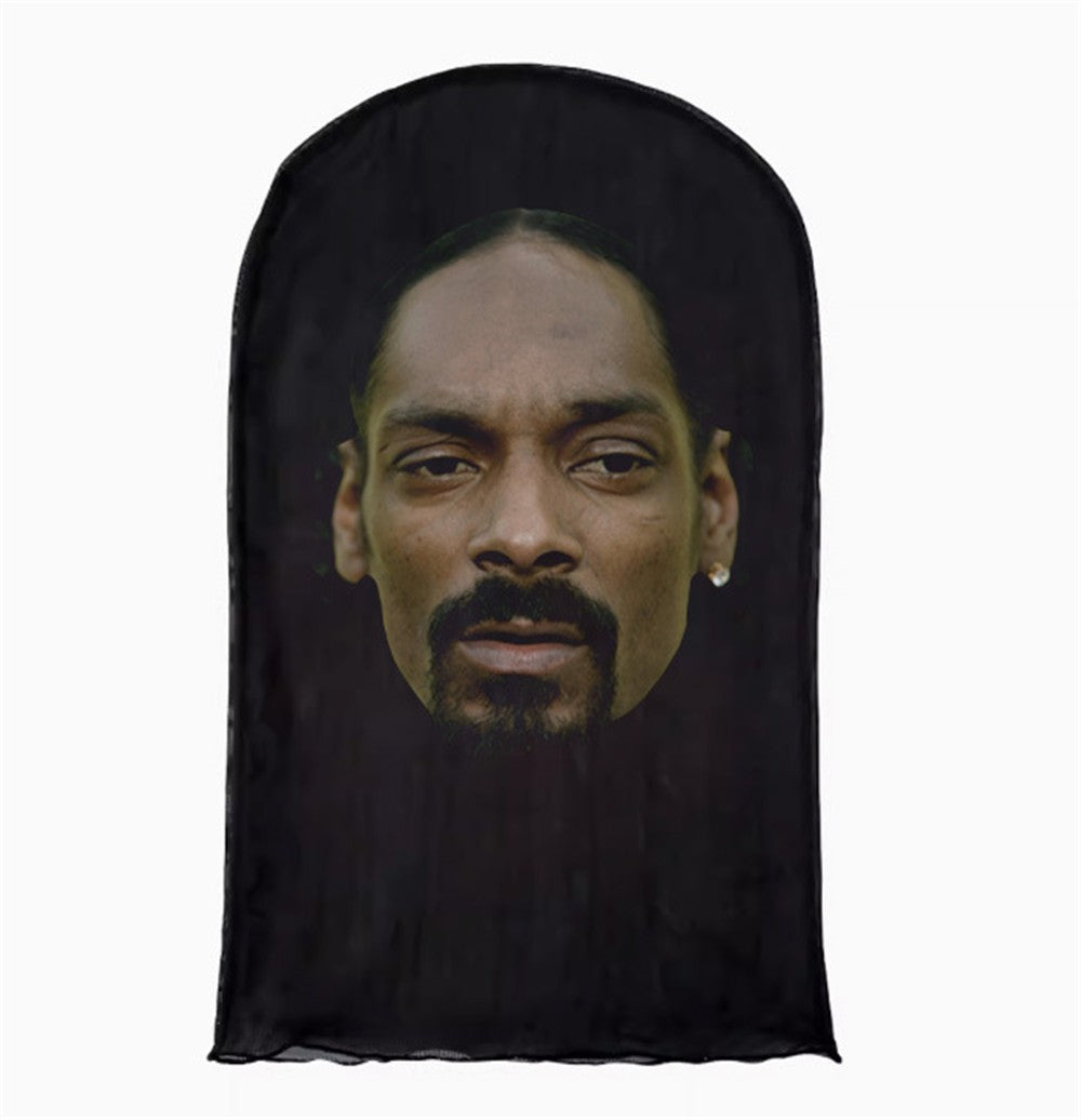 3D Printed Puff Daddy Mask Elastic Mesh Full Face Mask for Men Women Cosplay Headwear HipHop Fashion Balaclava Hood Hat Headgear