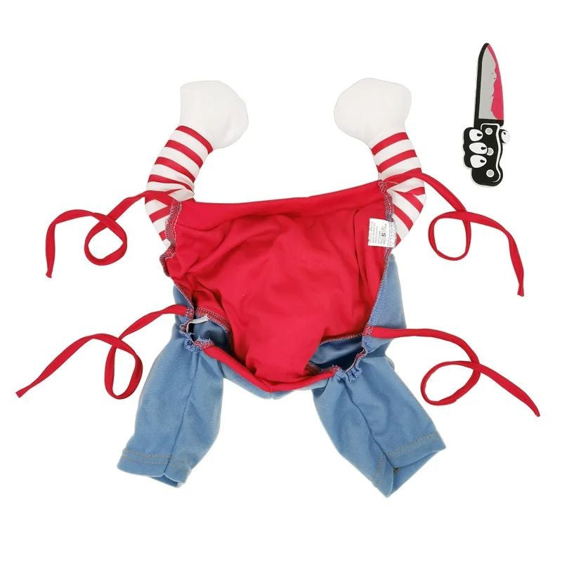 Fantasias de Halloween para Cães Roupas Engraçadas para Pets Conjuntos de Fantasias Ajustáveis para Cães Roupas Divertidas para Cães de Médio e Grande Porte Bulldog Pug