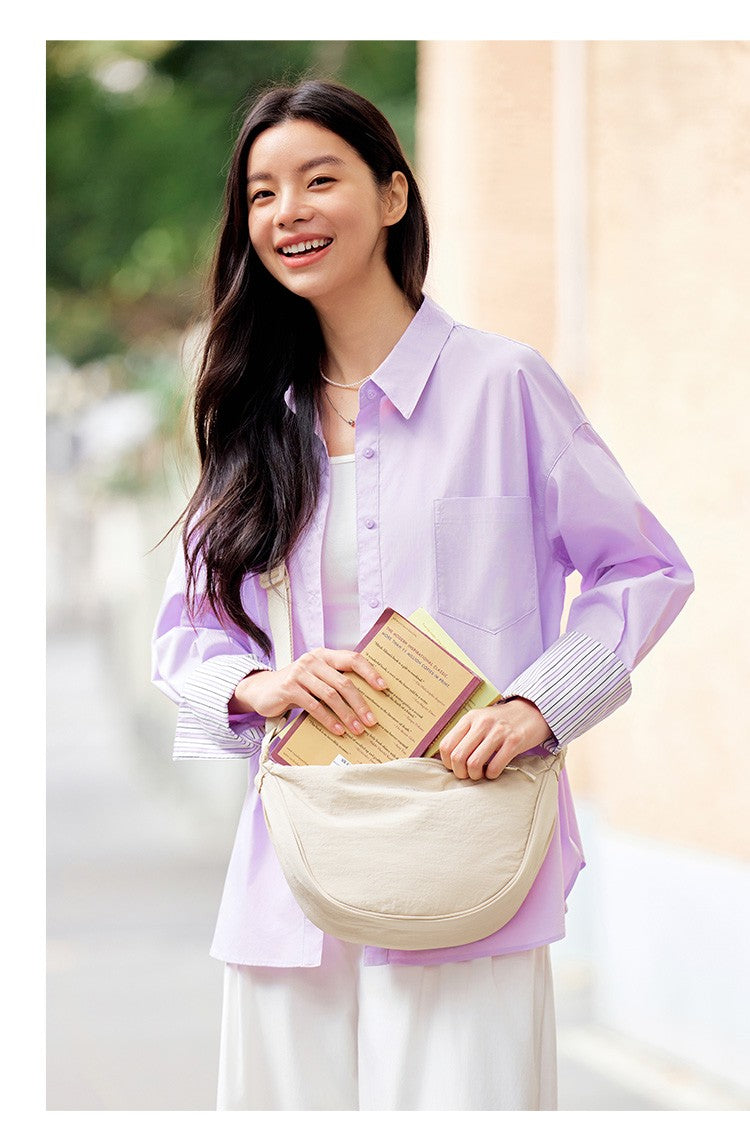 Semir Crossbody Bag Women 2025 New Chest Bag Macaron Color Dumpling Bag  Minimalist Waist Pack Shoulder Purse
