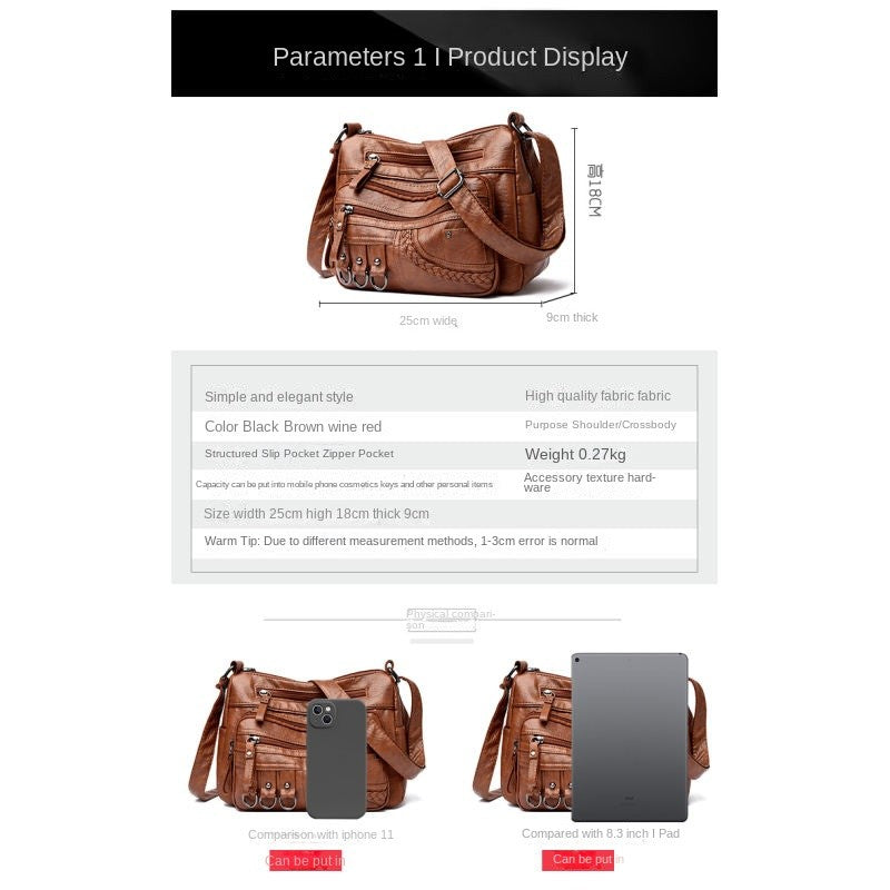 Women's Bag 2024 New Crossbody Bag Tide Women's Shoulder Bag Women's Premium Shoulder Bag Mom Bag