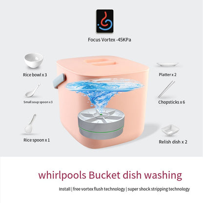 Portable Mini Ultrasonic Dishwasher USB Wireless Fruit Vegetable Dish Washer Electric Kitchen Home Dish Washing Machine Cleaner