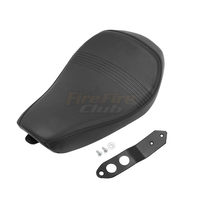 Assento Individual do Piloto de Moto Almofada Dianteira Preta Compatível com Harley Sportster XL 1200 883 72 Forty Eight 2016-diante