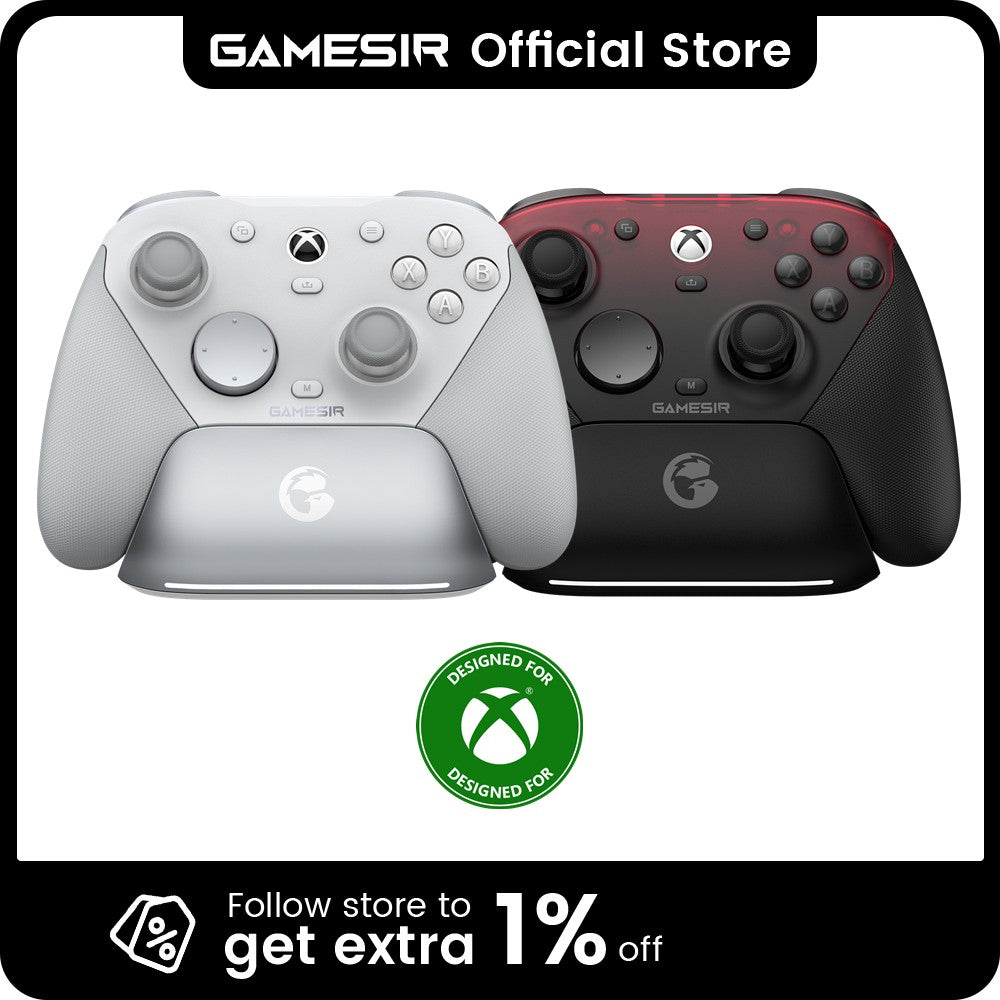 GameSir G7 Pro Xbox Series X|S Controller - TMR Sticks, Hall Effect Triggers, 1000Hz Polling, 6-Axis Gyro, Charging Station