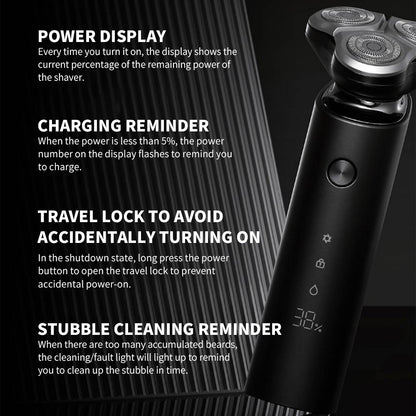 XIAOMI MIJIA S500 Electric Shaver Dry Wet Shaving Triple Blade Trimmer Beard Floating Head Men's Shaver Electric Razors Machine