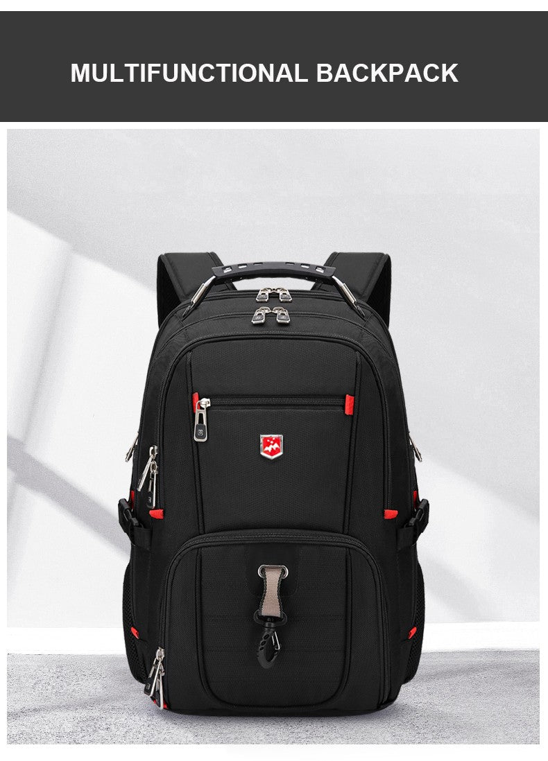 Waterproof 20 Inch Laptop Backpacks USB Charging School Bag Anti-theft Men Backpack Travel Backpack Male Mochila High Capacity