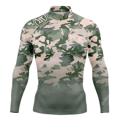 HotSale Men's Surfing Shirt Camouflage Lycra Rashguard RIGHTTRACK For Surf Sportswear Beach UV Swimwear UPF50+ Clothes