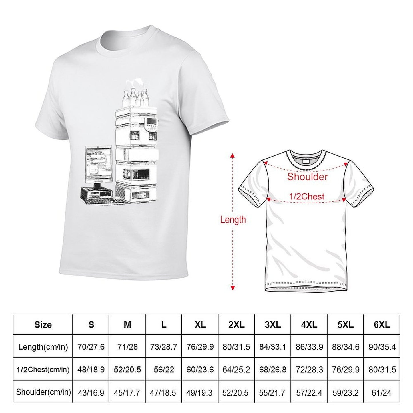 HPLC T-Shirt cotton t shirts high quality black cotton t-shirt plain for man package T-Shirt