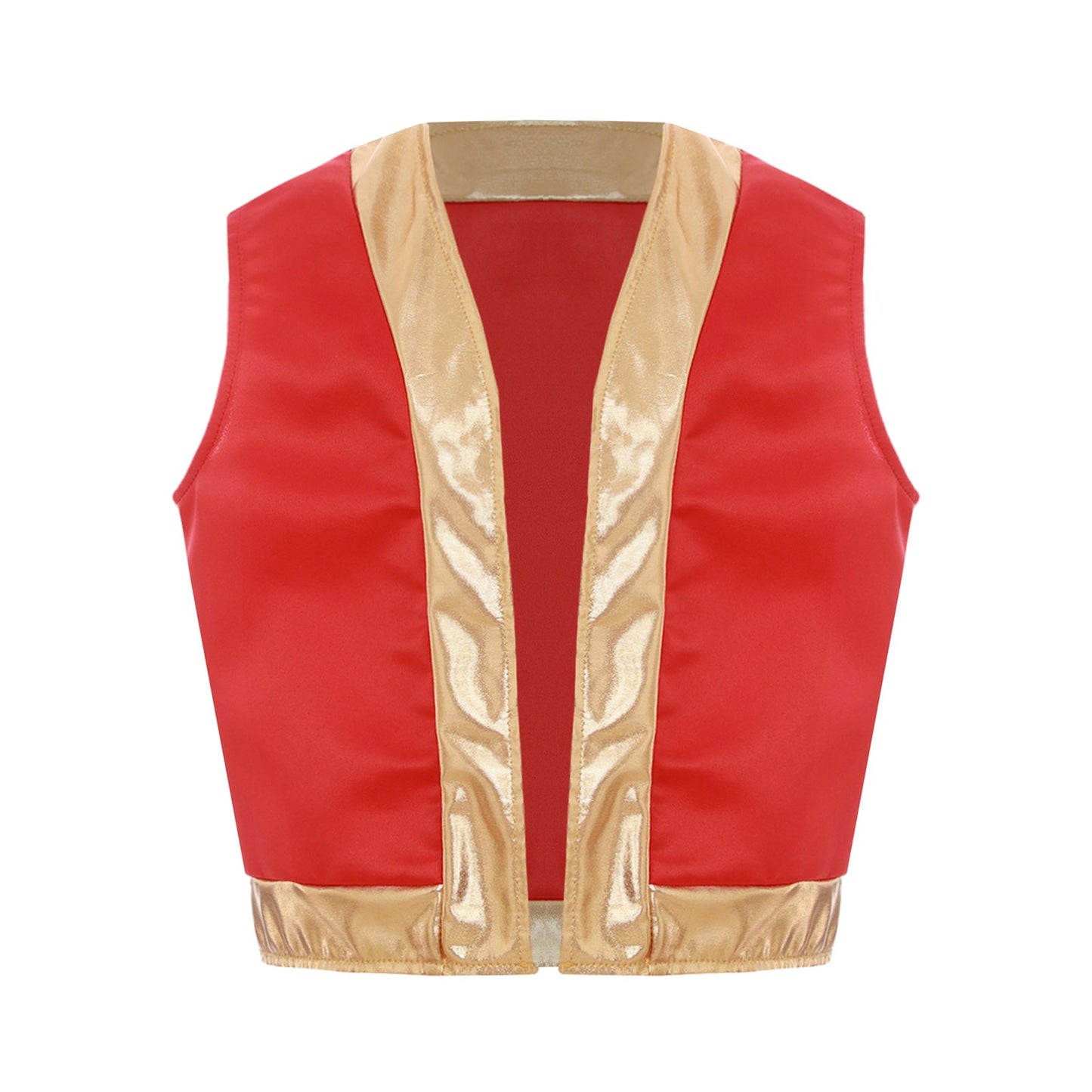Boys Girls Halloween Toad Game Character Vest Open Front Loose Waistcoat Carnival Theme Party Super Brother Role Play Costume