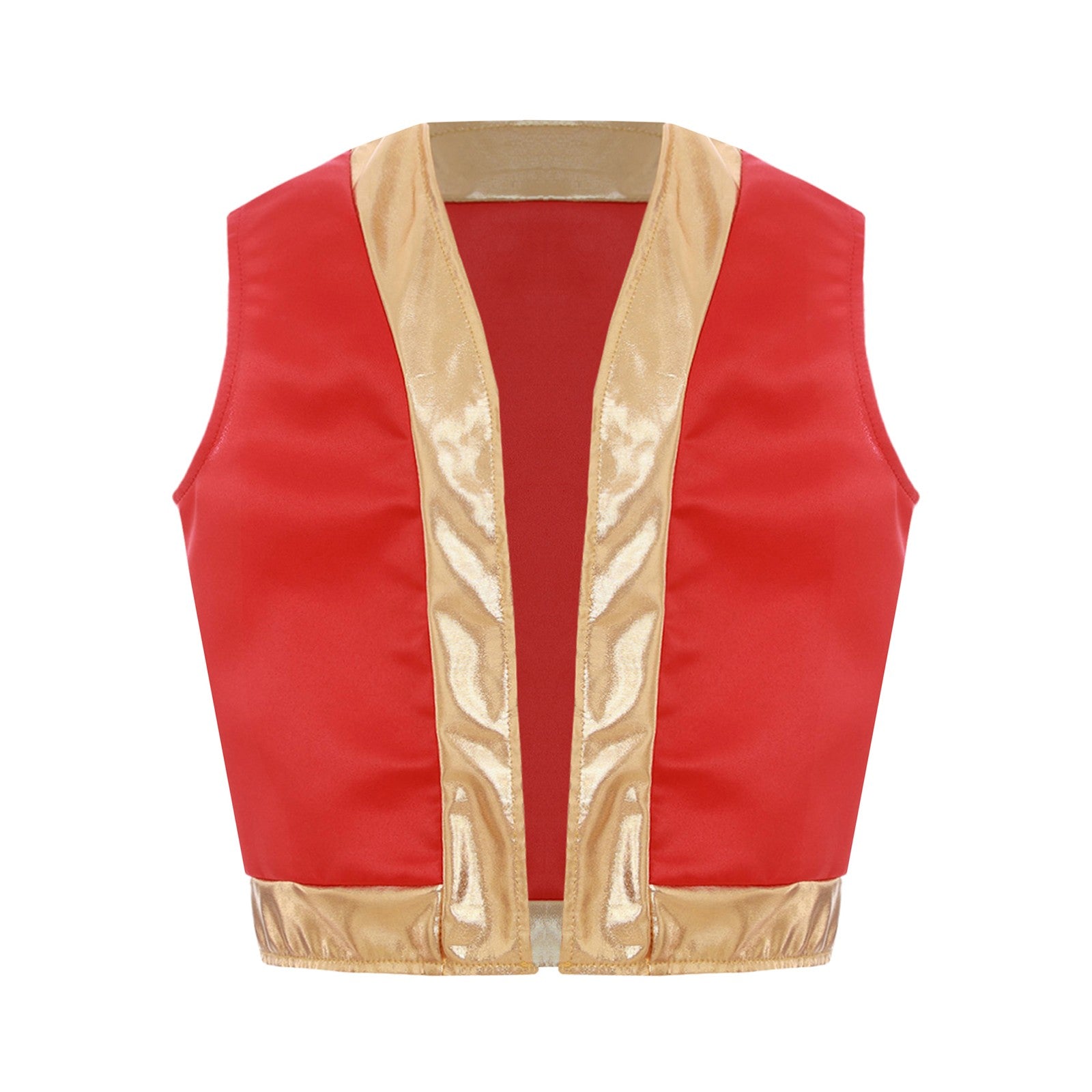 Boys Girls Halloween Toad Game Character Vest Open Front Loose Waistcoat Carnival Theme Party Super Brother Role Play Costume