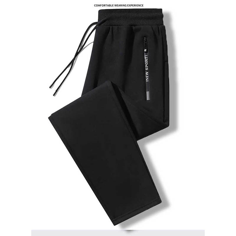Calça casual masculina primavera e outono nova solta reta calça comprida calça jogger esportiva da moda