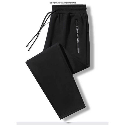 Calça casual masculina primavera e outono nova solta reta calça comprida calça jogger esportiva da moda