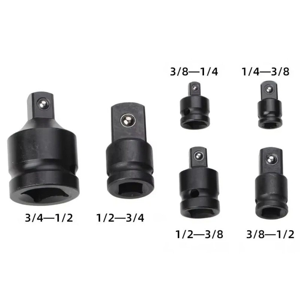 Adaptador de Soquete Conversor de 6/4/1 Peças 3/4 1/2 3/8 1/4 Polegadas Juntas de Chave de Impacto Adaptador de Catraca Ferramentas de Reparo