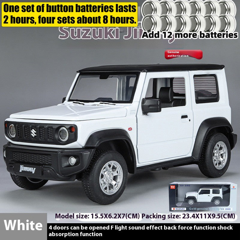 Miniaturas 1/24 Suzuki Jimny SUV Liga Off Road Modelo Diecast Puxar para Trás Brinquedo Infantil Presente Para Crianças Presente de Aniversário Para Namorado