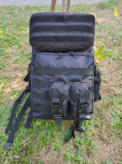 SYZM 50L Large Capacity Men Tactical Backpack Outdoor Rucksack Hiking Camping Hunting Sports Travel Bags with Bottle Holder