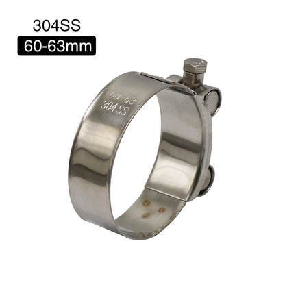 ZSDTRP 26-63mm Stainless Steel Motorcycle Exhaust Clamp Clip For Slip-on Motorcycle Muffler Clamp Kit