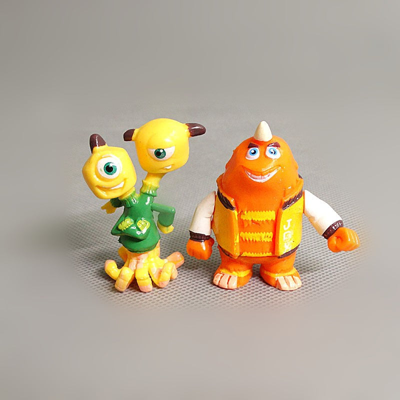 12 pçs/set Monstros Universidade Inc. James P. Sullivan Michael Wozosky Desenho Animado Bonito Anime Figuras de Ação Brinquedos 5-7CM