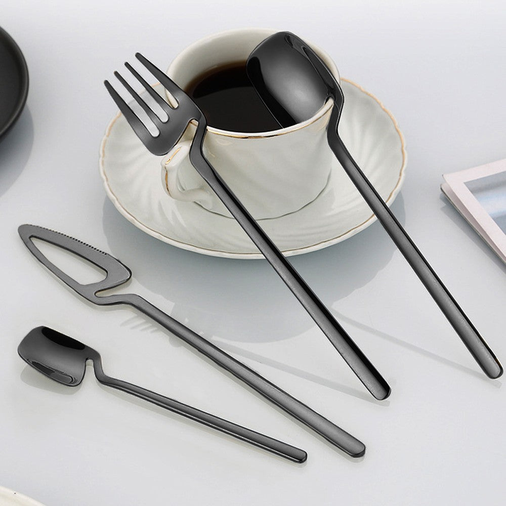 16pcs Dinnerware Set Stainless Steel Cutlery Set Mirror Silverware Knife Fork Spoon Tableware Flatware Set Dishwasher Safe