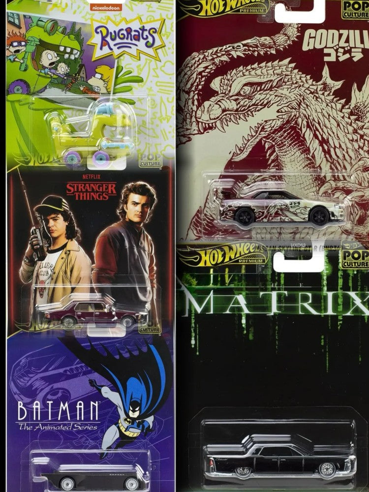 New Sale Hot Wheels Pop Culture N Series 1/64 Nissan Skyline Bmw Lincoln Alloy Die-Cast Car Model Collection Boy Surprise Gifts