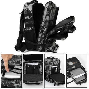 Mochila Tática 45L survival Bag Hunting MOLLE Backpack GYM Para Homens EDC Outdoor Hiking Rucksack com Suporte para Garrafa