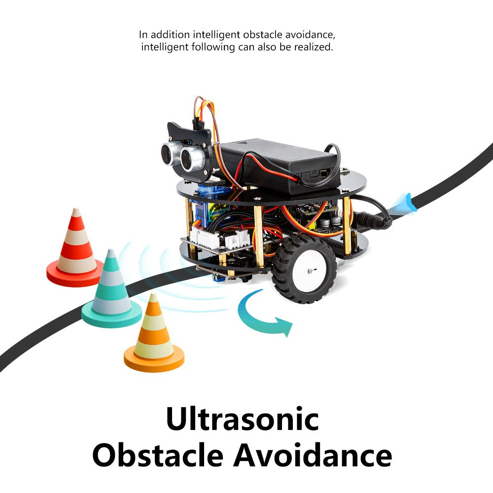 ESP32 Smart Robot Car Kit Carro de Controle Remoto para Projeto de Programação Arduino Kit de Codificação Científica de Educação STEM