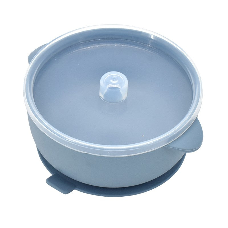 400ML Baby Silicone Bowl With Lid Feeding Tableware Children's Tableware Silicone Plate Set Dishes Kitchenware Baby Plates Bowl