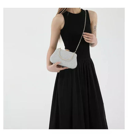 Luxury High Design Women Evening Bag Brand Party Banquet Glitter Bag for Ladies Wedding Clutch Handbag Shoulder Bag Chain Bolsas