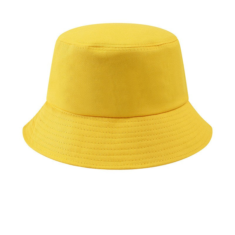 Custom LOGO Design Bucket Hat Brim Kpop Panama Bob Bucket Gorros Women Men Embroidered Print Logo Summer Casual Fishermen Cap