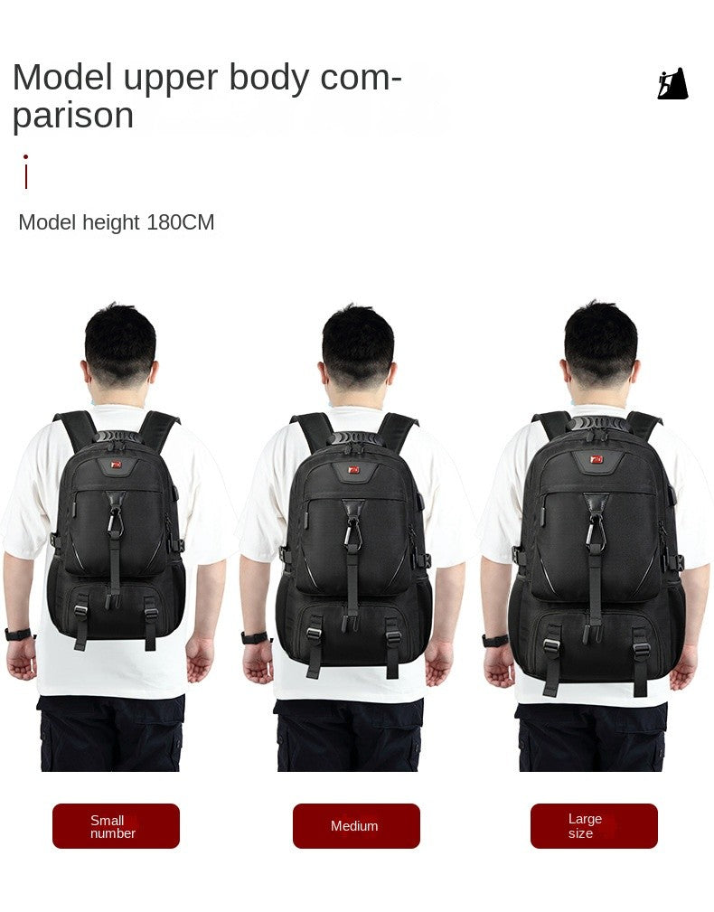 Mochila Masculina Unisex 50/60/80L Externa USB de Grande Capacidade para Viagem Mochila Esportiva para Trekking, Caminhada, Acampamento