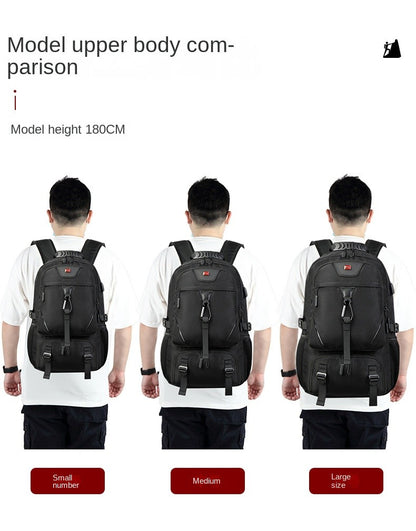 Mochila Masculina Unisex 50/60/80L Externa USB de Grande Capacidade para Viagem Mochila Esportiva para Trekking, Caminhada, Acampamento
