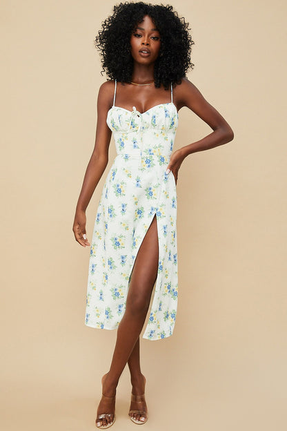Women Elegant Floral Beach Vacation Bodycon Streetwear Long Dress 2025 Summer Cl