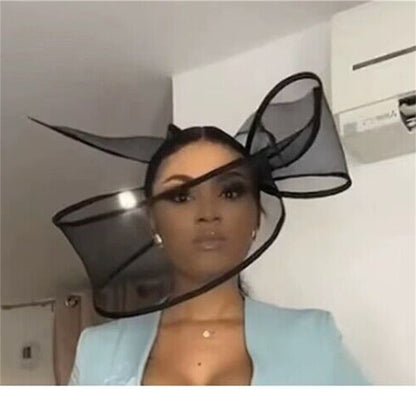 Women Wedding Pillbox Hat New Black Fascinator Hats Hair Clip Elegant Fascinator Church Ladies Party Headpiece Fashion Headwear