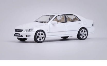 Modelo de Carro LEXUS IS300 1:64 em Liga Fundida, Veículos Clássicos de Metal, Modelo de Carro de Alta Simulação em Miniatura, Coleção em Escala, Presentes para Crianças