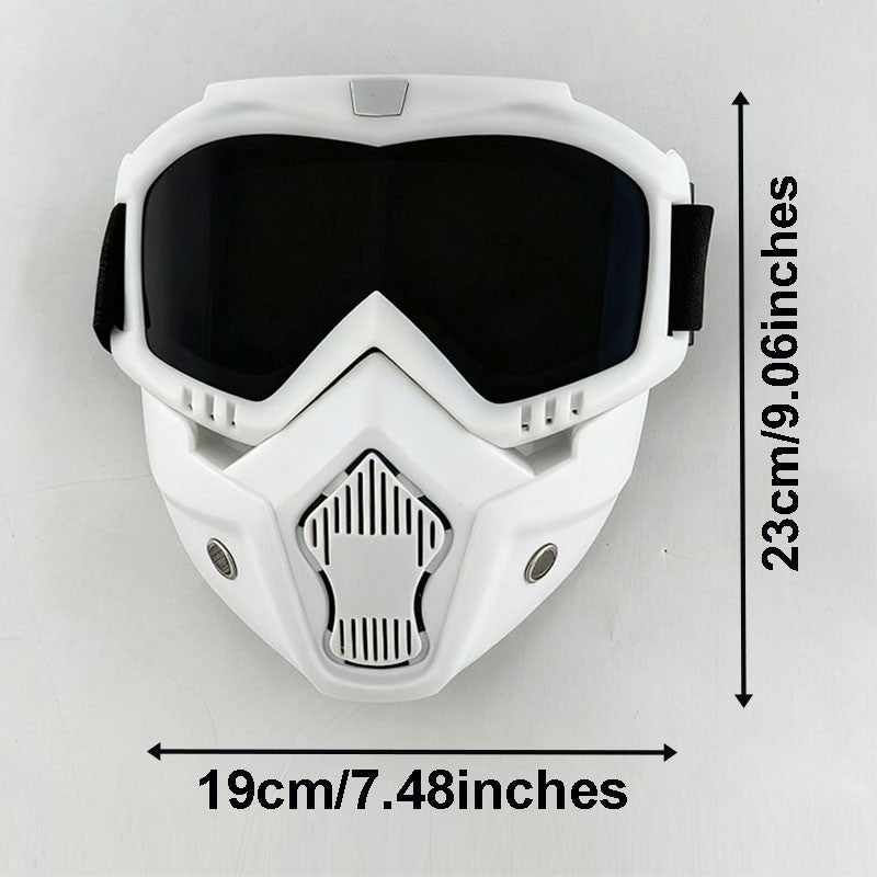 High Quality LED Glowing Mask DIY Patterns Punk Style Full Face Goggles Mask For Adult Bluetooth Button Control Change Mask