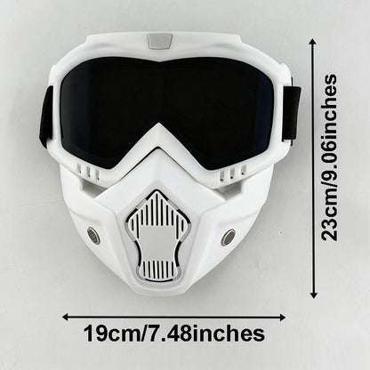 High Quality LED Glowing Mask DIY Patterns Punk Style Full Face Goggles Mask For Adult Bluetooth Button Control Change Mask