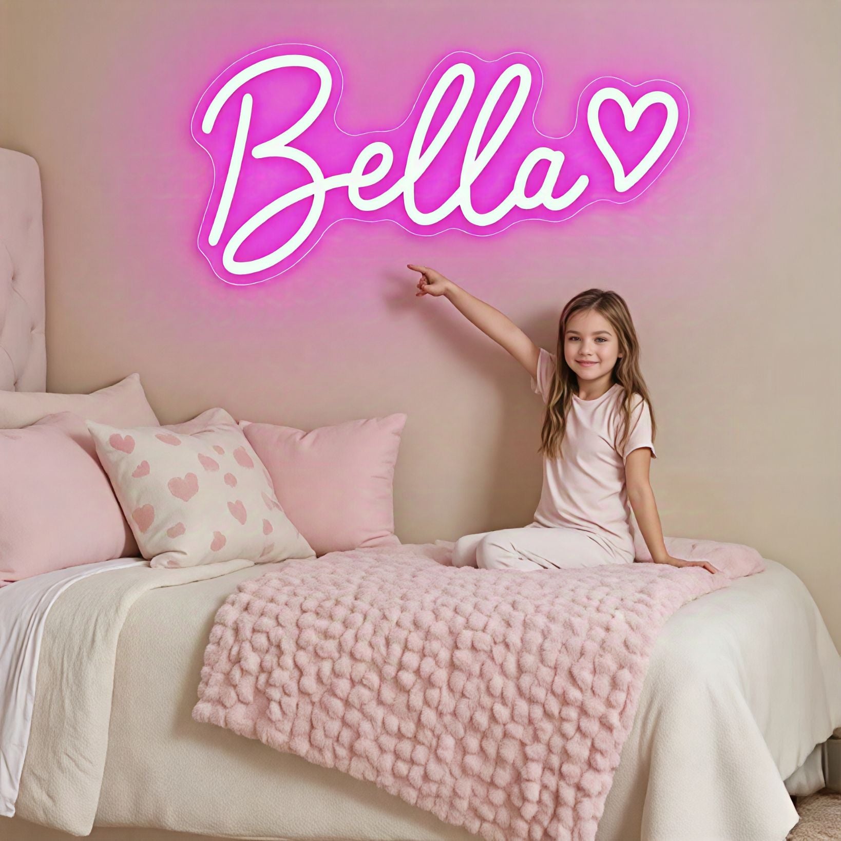 Custom Personalised Name Neon Signs, LED Neon Lighting for Wedding,Bedroom,Home & Bar Wall Decorations Led Luminous Letters Lamp