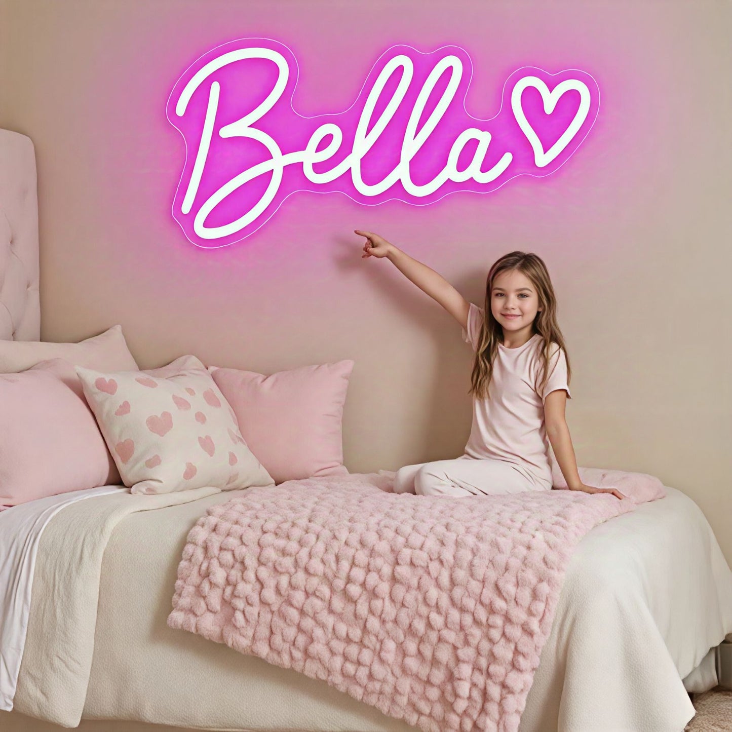 Custom Personalised Name Neon Signs, LED Neon Lighting for Wedding,Bedroom,Home & Bar Wall Decorations Led Luminous Letters Lamp
