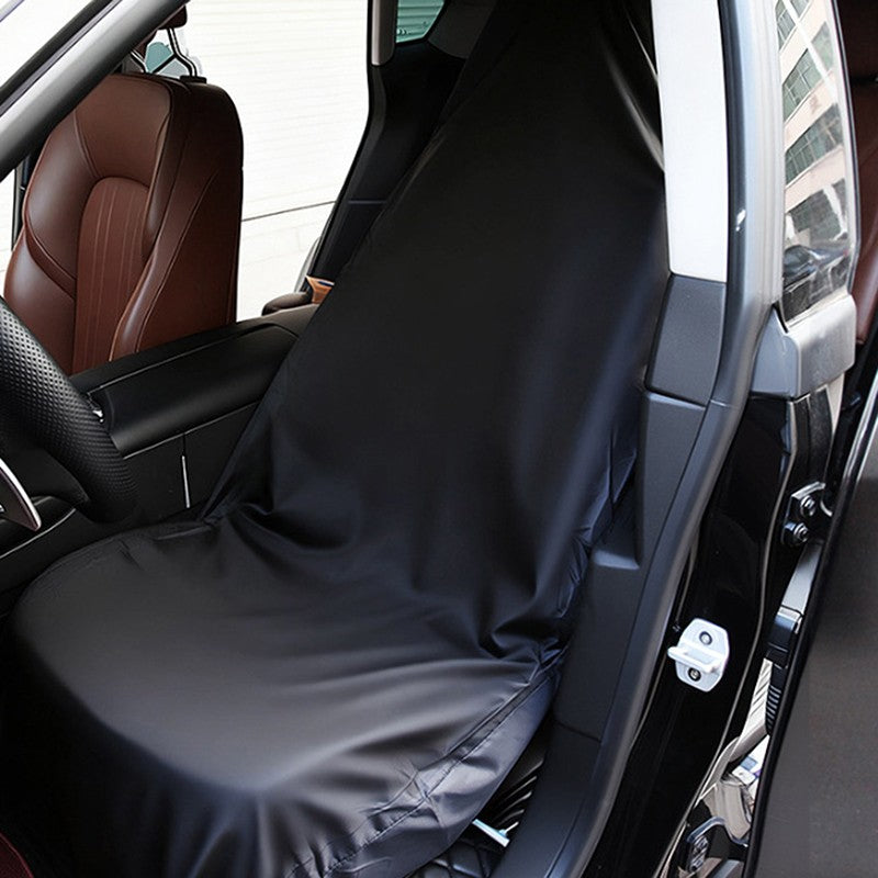 Universal Black Car Car Seat Cover Front Rear Polyester Waterproof Anti-Fouling Protective Interior Supplies High Quality