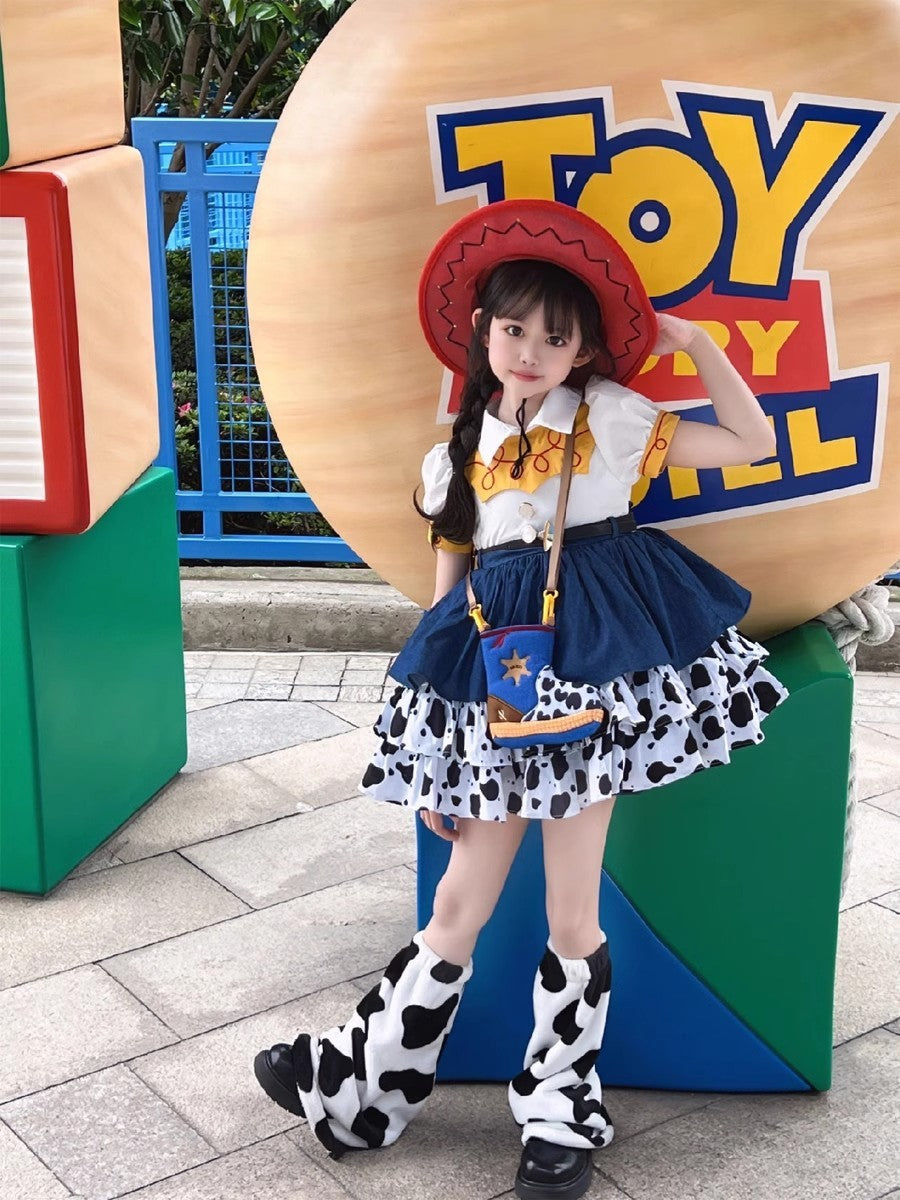 une 1st DayToy Woody, Jessie, and Buzz Lightyear Cosplay Dresses, Halloween Carnival Stage Performance Costumes, Lolita