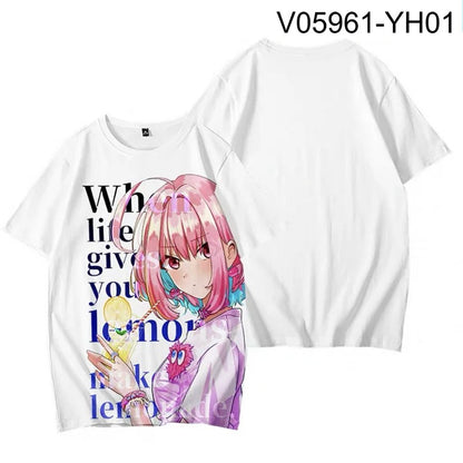 Japan Anime Yumemi Riamu 3D Print T Shirt Women Men Summer O-neck Short Sleeve Funny Tshirt Graphic Cosplay Clothing