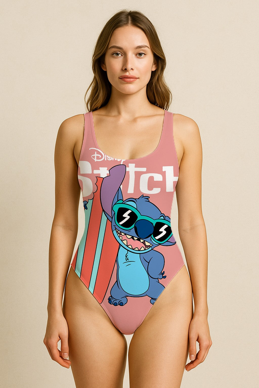 Stitch Women Swimsuit One Piece Swimwear for Women with Cute Cartoon Design Perfect for Summer Beach Vacations and Pool Fun 1