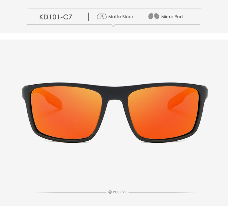 KDEAM Retangular Ultra Leve TR90 Óculos de Sol Masculino Lente Polarizada TAC 1.1mm Dirigir Óculos de Sol Feminino Esportivo Cat.3