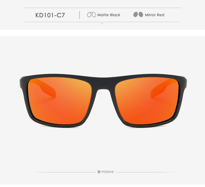 KDEAM Retangular Ultra Leve TR90 Óculos de Sol Masculino Lente Polarizada TAC 1.1mm Dirigir Óculos de Sol Feminino Esportivo Cat.3