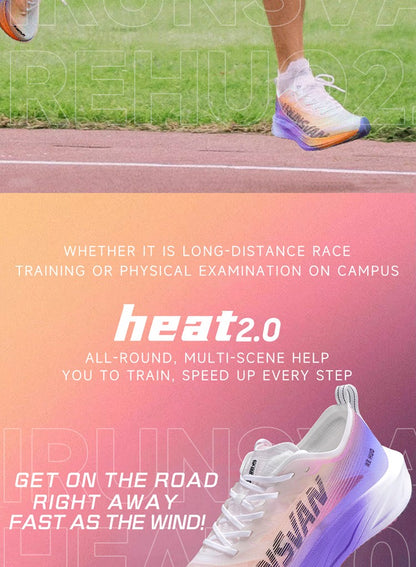 Tênis IRUNSVAN HEAT 2.0 com Placa de Carbono, Profissional para Maratona, Corrida, Treino Atlético e Esportivo Masculino