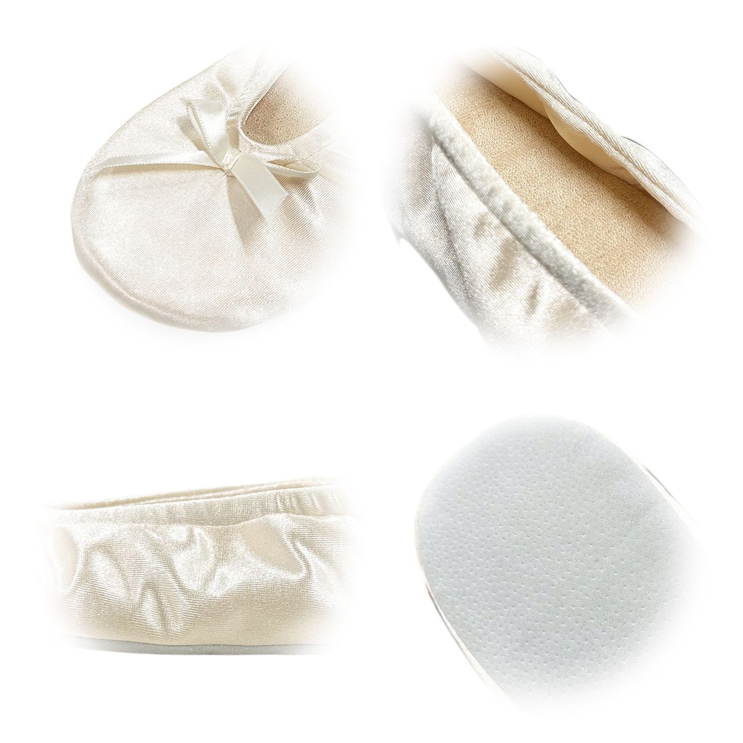 Women's Elegant Ballerina Flats, Lightweight Cozy Indoor Home House Ballet Flats, With Soft Foam Shoe-Insole & Bowknot Decor