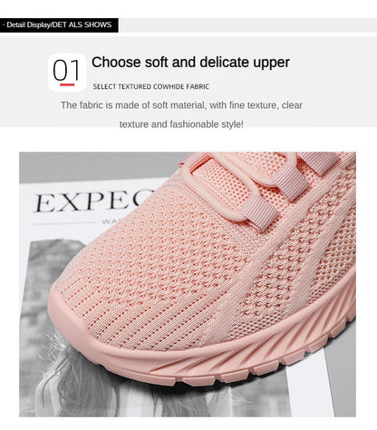 ?Sapatos Femininos Verão 2025 Tênis Casual Malha Respirável Leve Acessível Frete Grátis?