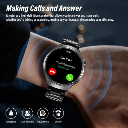 G.L Wear 2025 New Men's Smart Watch HD Display Health Tracking Bluetooth Calling Voice Assistant Sports Smartwatch
