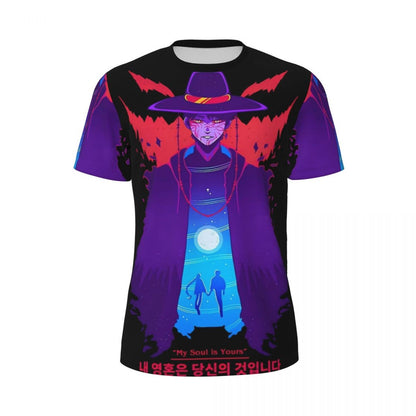 New Women's KPop Demon Hunters Graphic T-Shirt Korean Trendy Streetwear Top with Cartoon Character Prints Summer Fashion Top