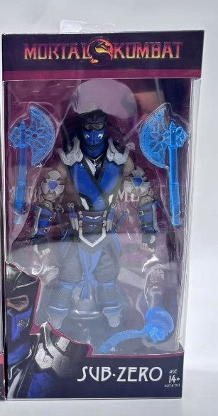 Bonecos Articulados de Ação de Alta Qualidade Mortal Kombat Spawn Sub Zero Scorpion 7" 17cm