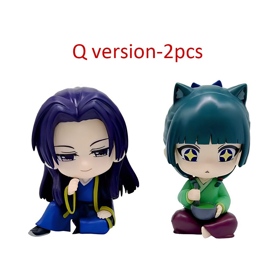 Miniatura Atacado Q Posket BANDAI Figure Demon Slayer 6un/12un/Conjuntos Kimetsu No Yaiba Pequenas Bonecas PVC Decoração de Mesa
