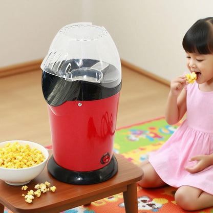Máquina de Pipoca de Ar Quente Fácil de Limpar Aquecimento Rápido com Aberturas de Ventilação Compacta 1100W Panela Antiaderente para Festas em Casa